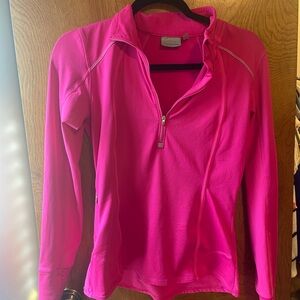 Athleta pink zip up XS